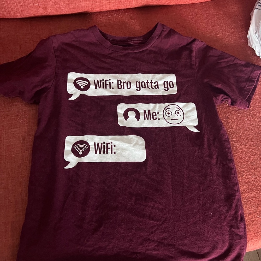 Burgundy Boys Graphic T shirt  size 7/8 from Children’s place